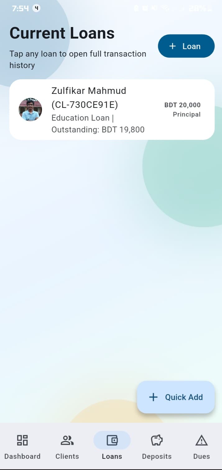 Mobile App Screen 1